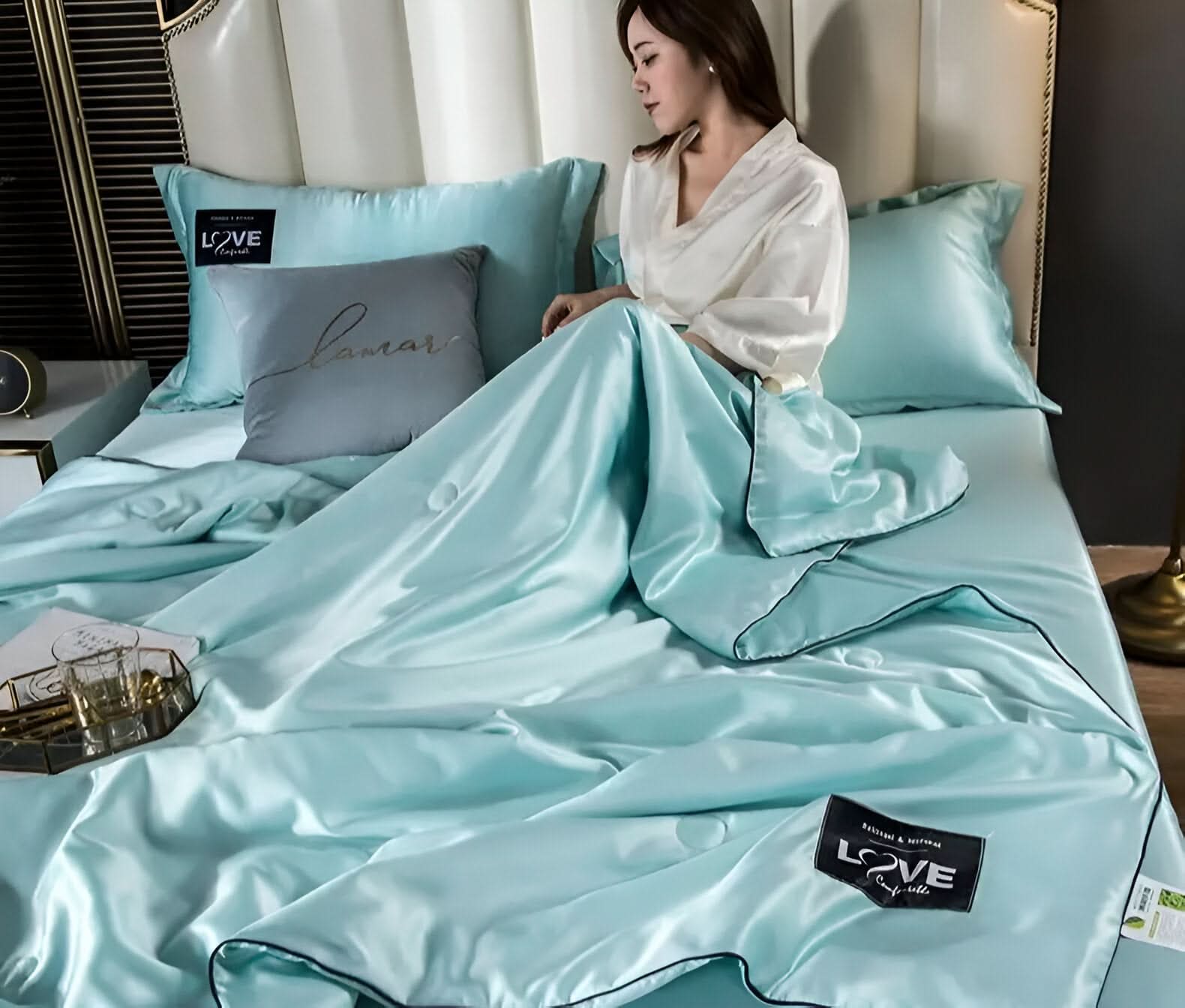 FLUFFINA - Premium Satin Silk Bedding