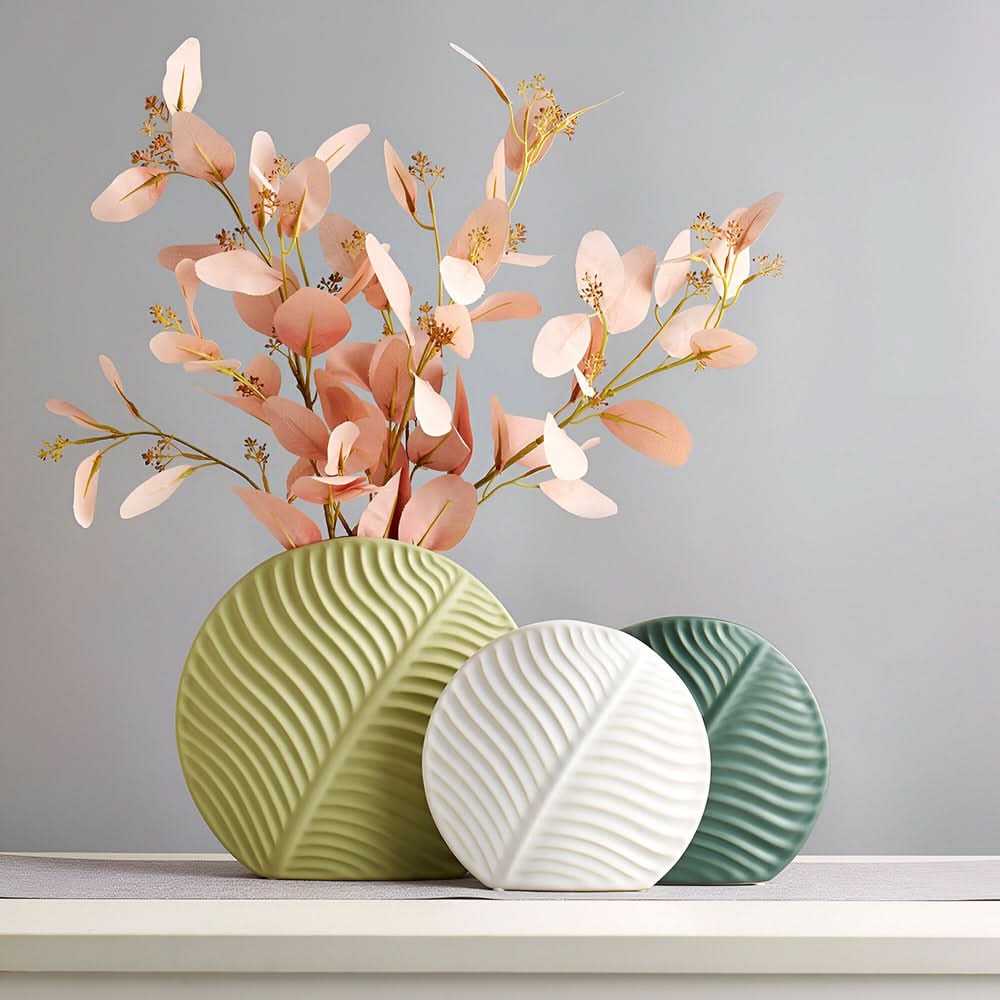 Handmade Scandinavian Ceramic Vase for Flowers and Home Decor