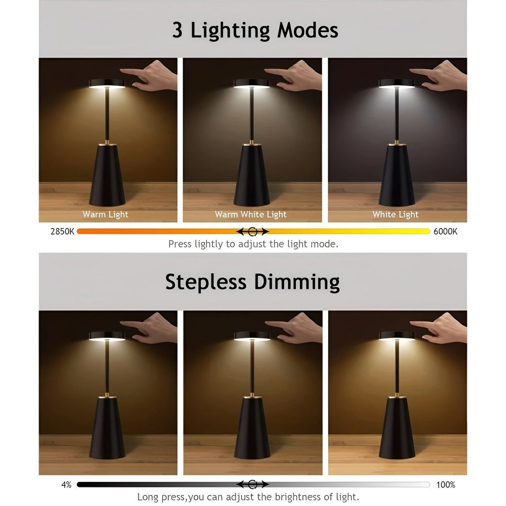 AuraTouch - Wireless lamp - Elegant design - Touch control