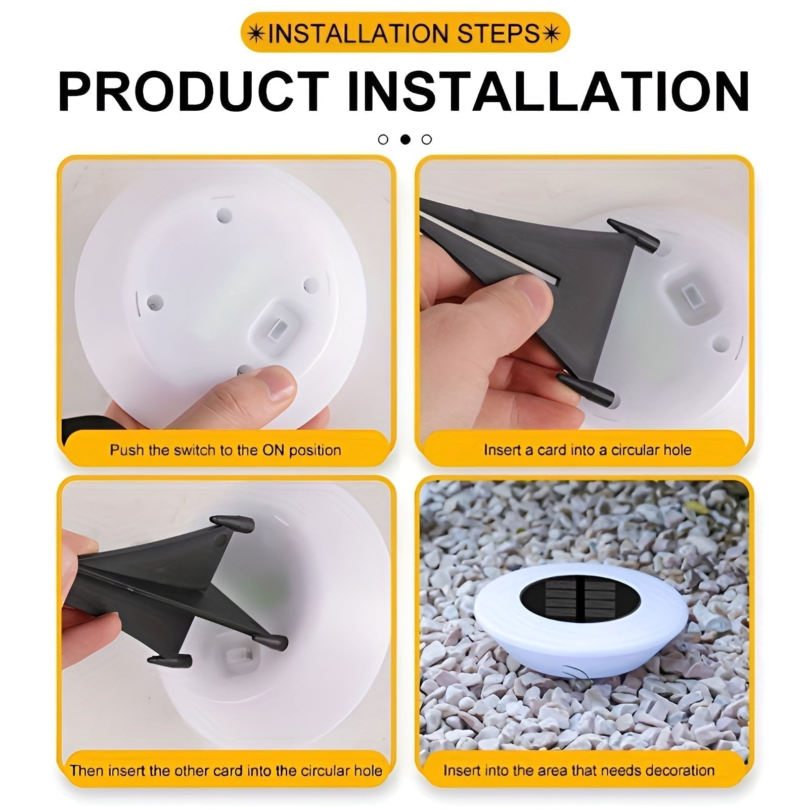 LED Solar Outdoor Lamp | Weatherproof, Easy Installation & Ideal for Garden and Patio Lighting