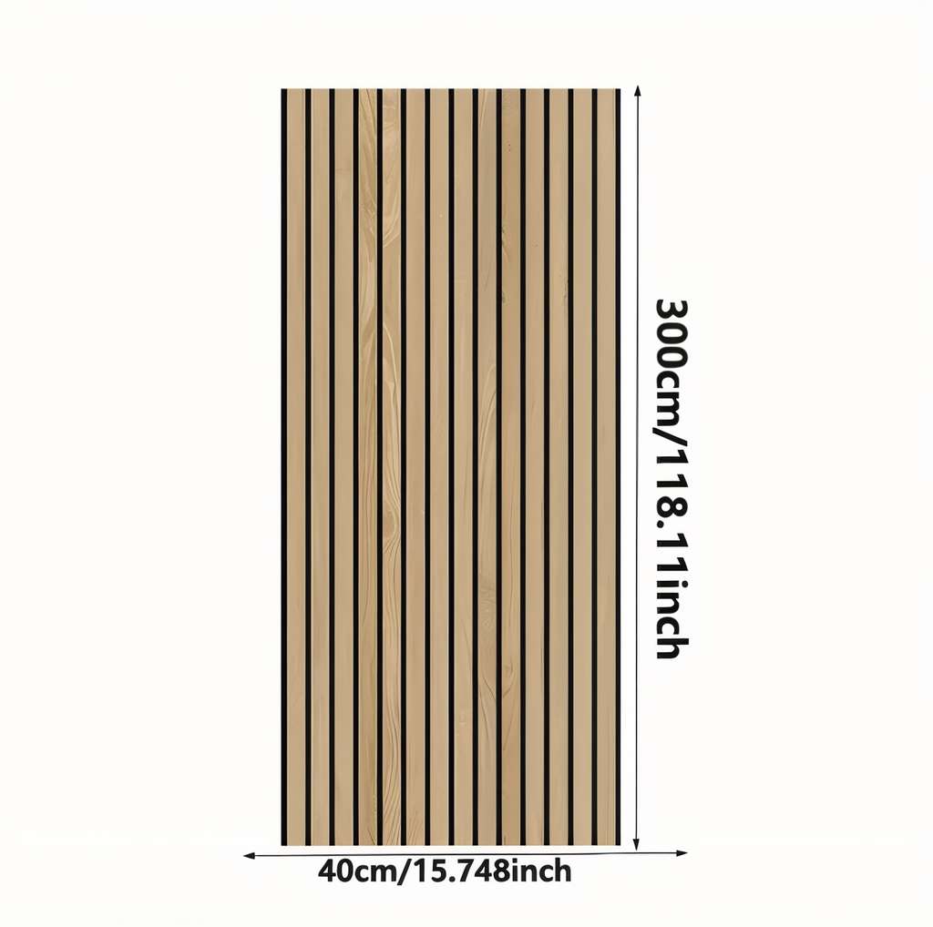 Self-adhesive 3D PVC Wall Panel with Wood Look