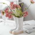Stylish Ceramic Vase in Boot Shape