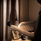 TouchGlow - 2-in-1-Swan-neck wall lamp with USB charger for cozy reading evenings