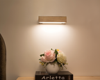 TwistLED Wall Lamp - 360° rotatable rectangular LED wall lamp made of wood