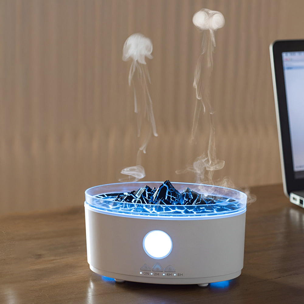 Aroma Diffuser with Volcano Flame Effect – Ultrasonic Room Fragrance Diffuser