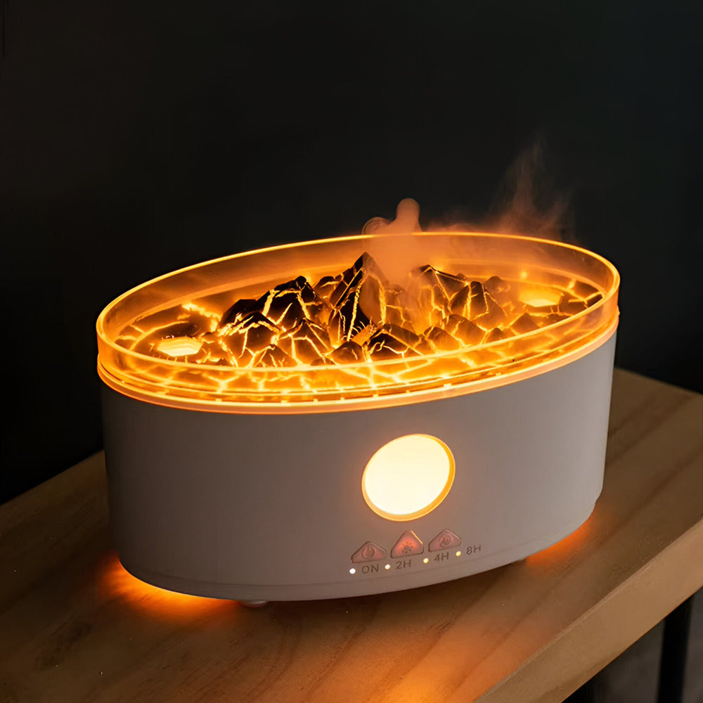 Aroma Diffuser with Volcano Flame Effect – Ultrasonic Room Fragrance Diffuser