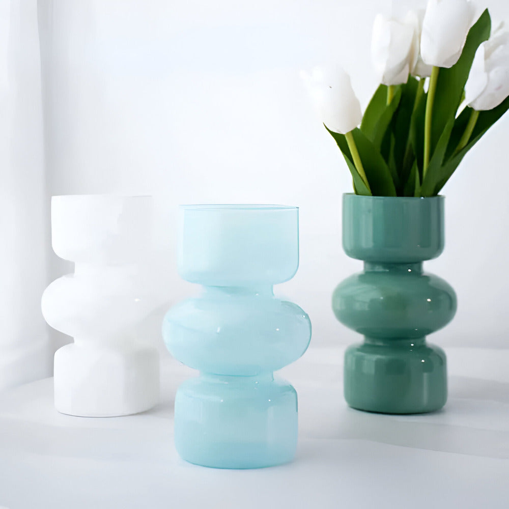 Versatile Scandinavian Glass Vase in Different Colors