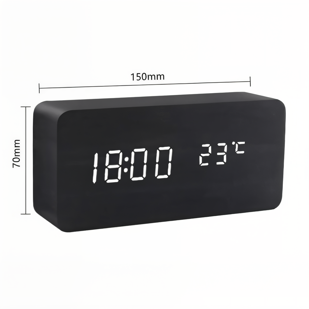 Digital LED Alarm Clock made of Plastic
