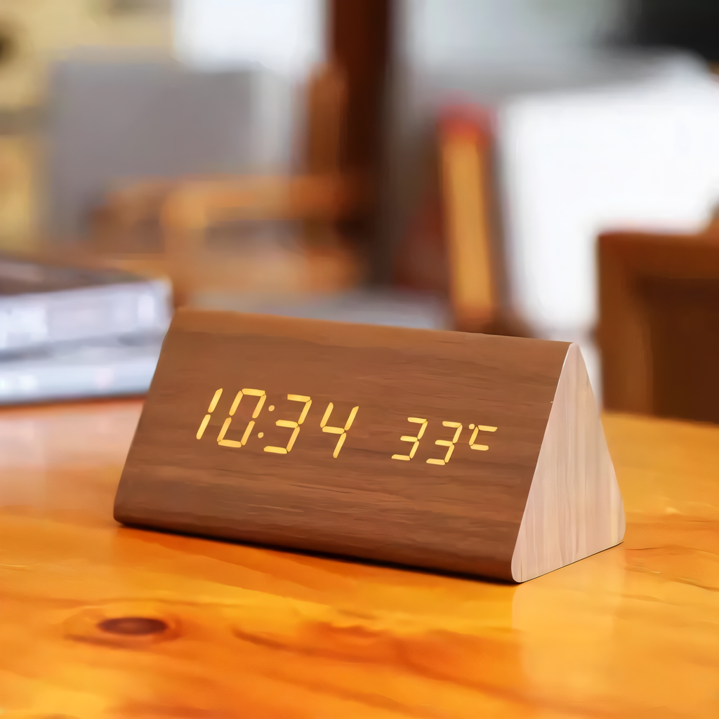 Digital LED Alarm Clock made of Plastic