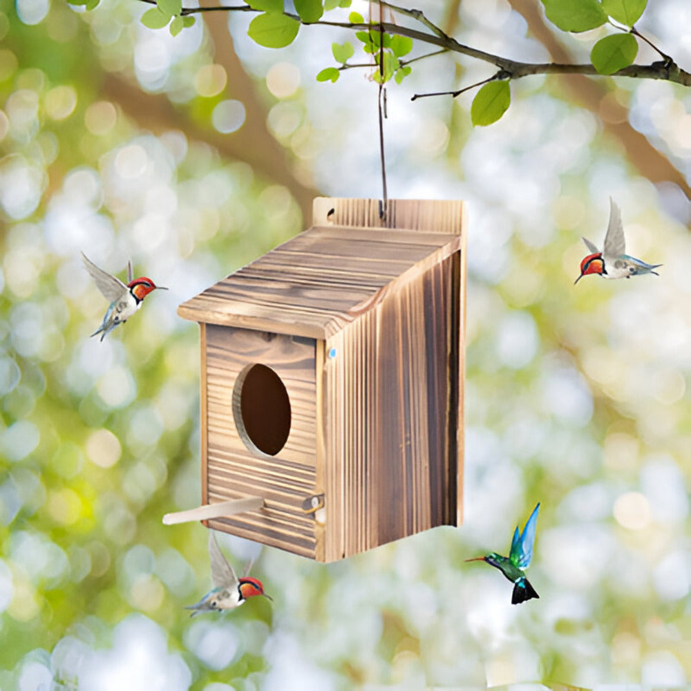 Weather-resistant Wooden Birdhouse