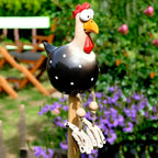 Large Eyes Chicken Statue - Weatherproof Resin Craft - Rooster Garden Statue