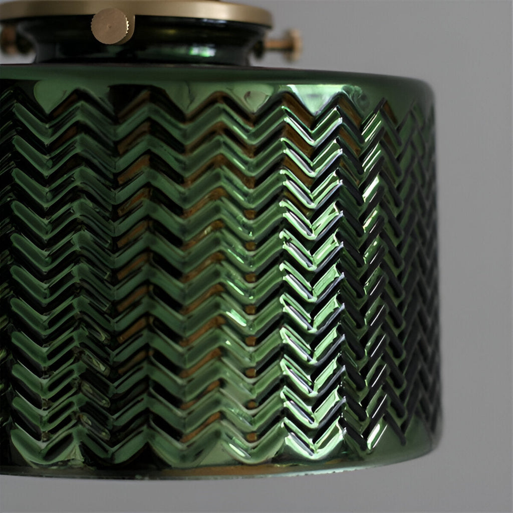 Adjustable LED Wall Lamp of Ribbed Glass in Scandinavian Design