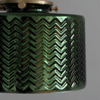 Adjustable LED Wall Lamp of Ribbed Glass in Scandinavian Design