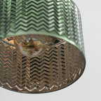 Adjustable LED Wall Lamp of Ribbed Glass in Scandinavian Design