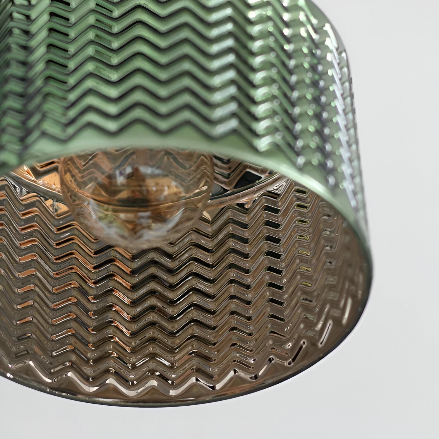 Adjustable LED Wall Lamp of Ribbed Glass in Scandinavian Design
