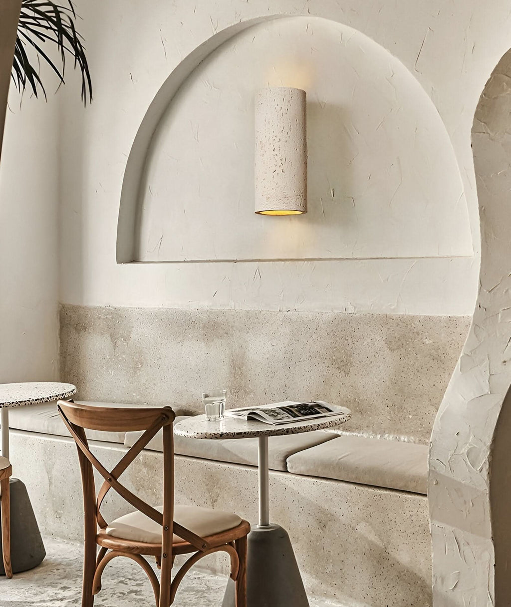 StoneBeam LED Cylinder Wall Light – Indoor/Outdoor