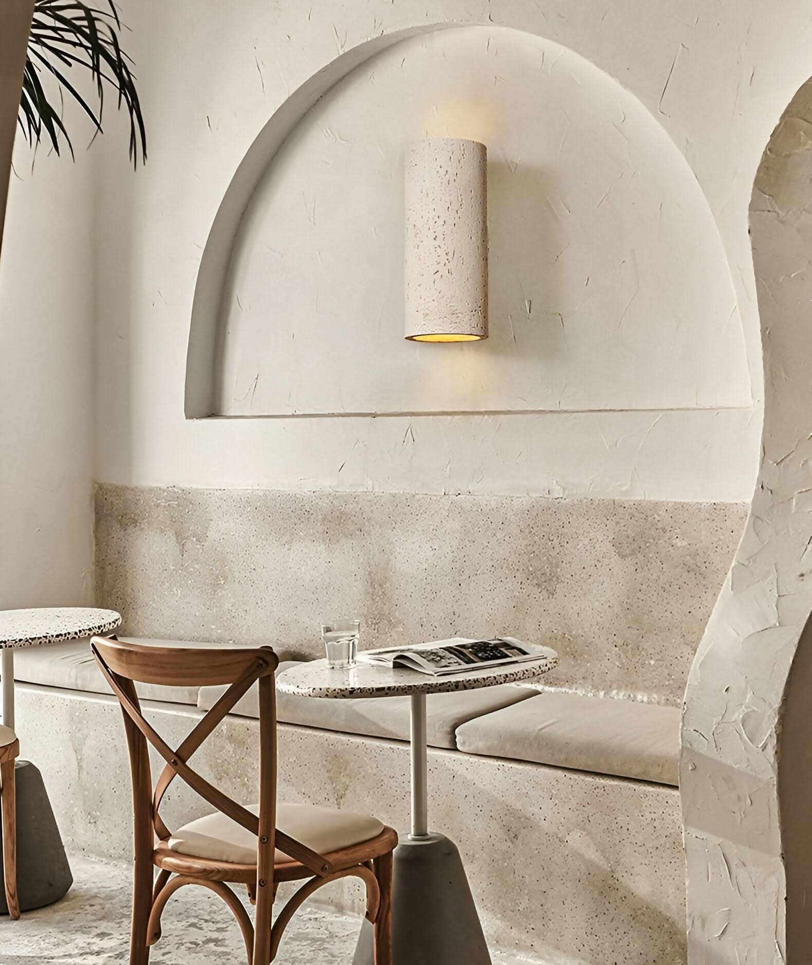 StoneBeam LED Cylinder Wall Light – Indoor/Outdoor