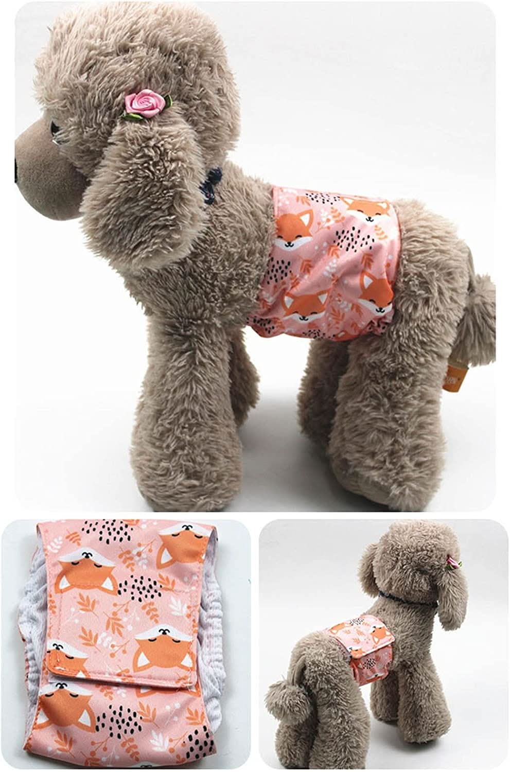 Washable dog nappies for comfort & protection against incontinence