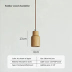 Scandinavian Wooden Pendant Light – Minimalist Design for Living Room and Bedroom | Natural Wood Look