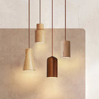 Scandinavian Modern LED Pendant Lamp of Wood