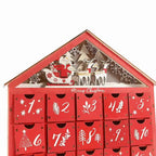 Wooden Advent Calendar with 24 Storage Drawers – Refillable DIY Christmas Countdown with Lighting, 30 x 6.3 x 39 cm
