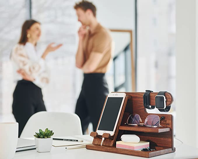 Wooden Phone Docking | Perfect organizer for your gadgets