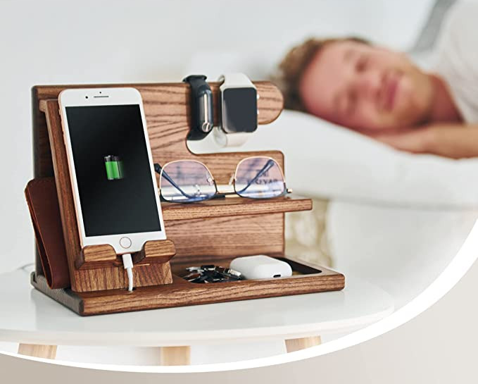 Wooden Phone Docking | Perfect organizer for your gadgets
