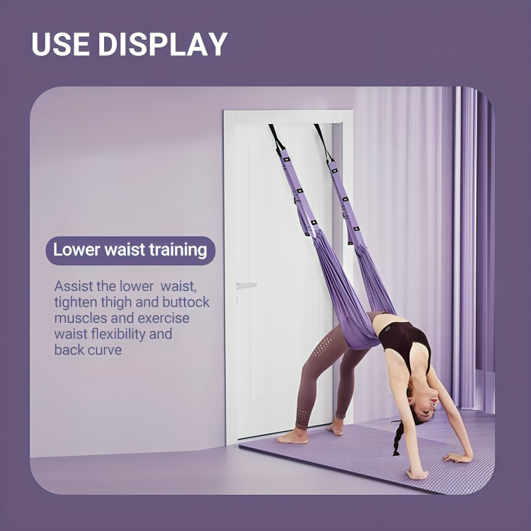 LuxAura AeroStretch Aerial Yoga Rope | High-quality, flexible rope for suspended yoga with optimal support and comfort