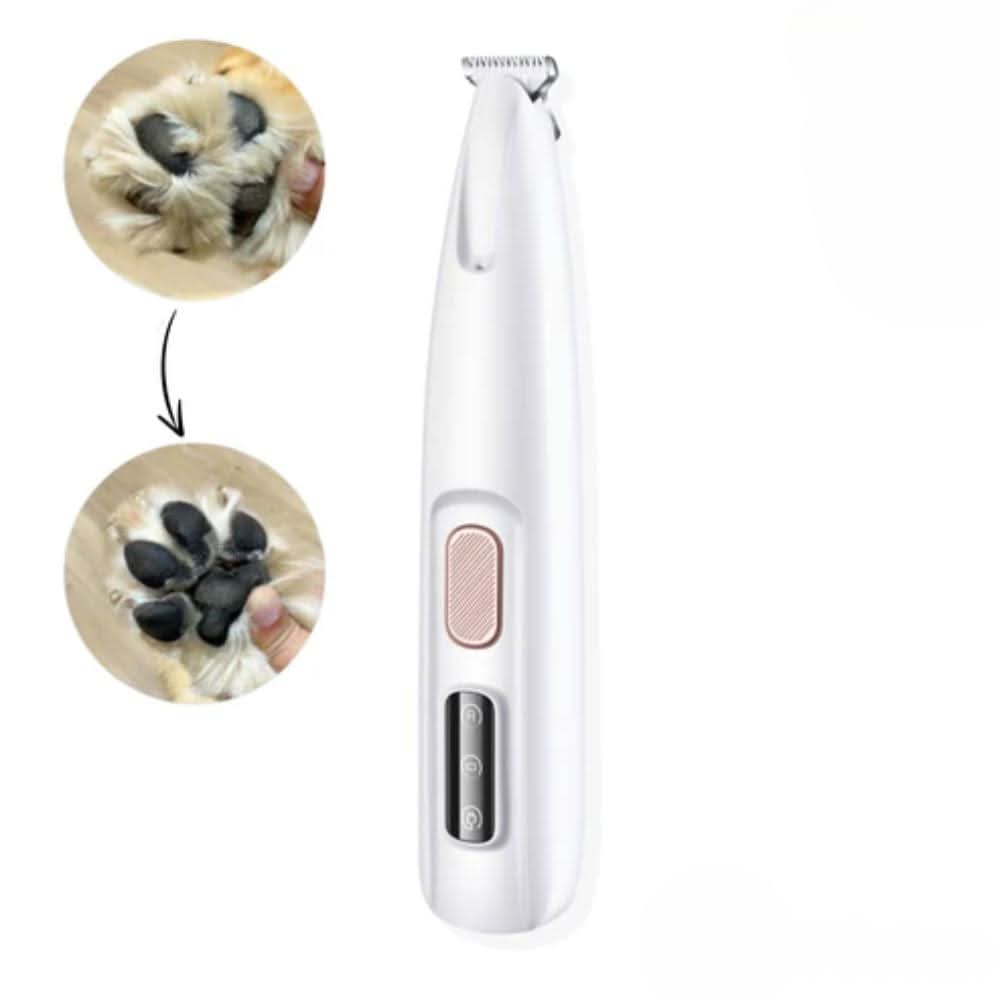 Silent dog trimmer for clean paws & sensitive areas