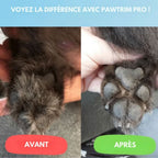 Silent dog trimmer for clean paws & sensitive areas
