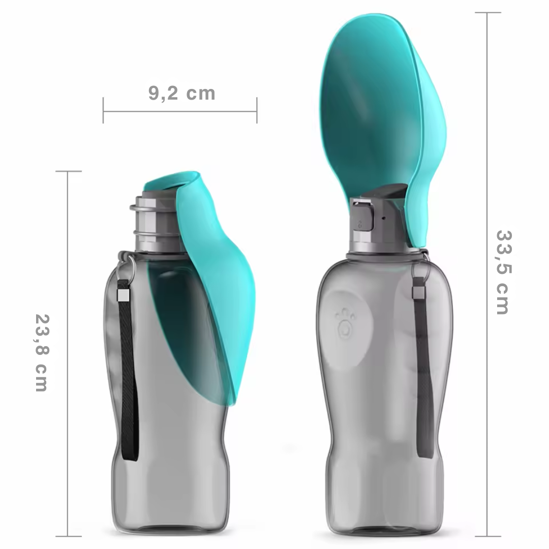 Outdoor water bottle for dogs leak-proof