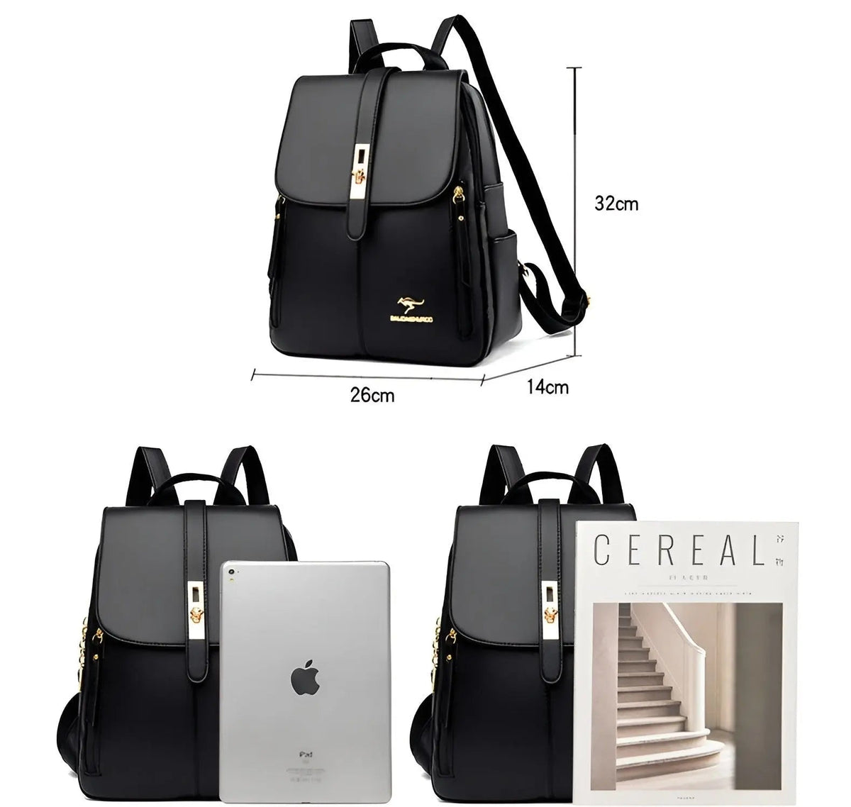 Alena Backpack - Luxury and High-Quality Leather Women's Handbag
