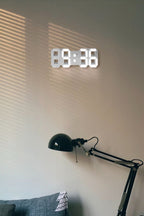 LumiSync 3D LED Wall Clock – Modern Digital Clock with Dimmer Lighting