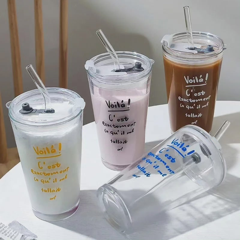 Round Transparent Borosilicate Drinking Tumbler