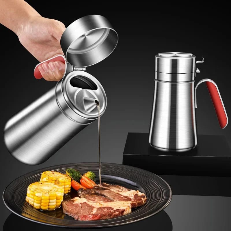 Stainless Steel Oil Jug/Dispenser