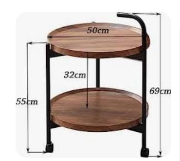 Trolley cart / double-layer side table
