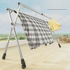 Stainless Steel Foldable Indoor/Balcony Clothes Rack Shelf