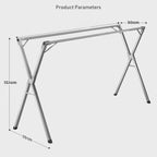 Stainless Steel Foldable Indoor/Balcony Clothes Rack Shelf