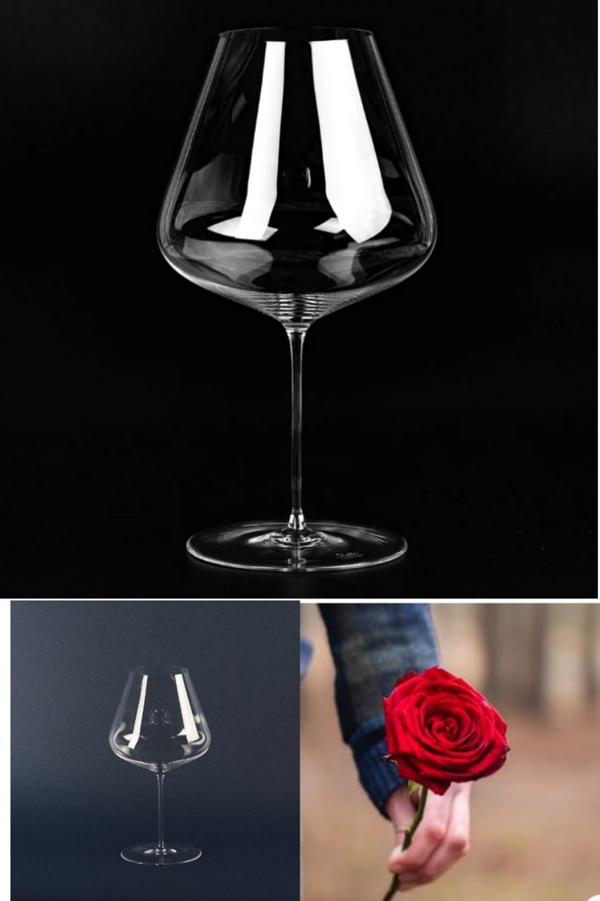 6pcs 800ml Glass Goblet Wine Glasses