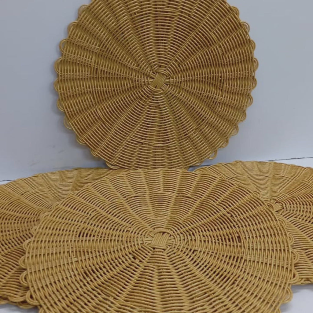 6-piece Set Thicker Rattan Table Set