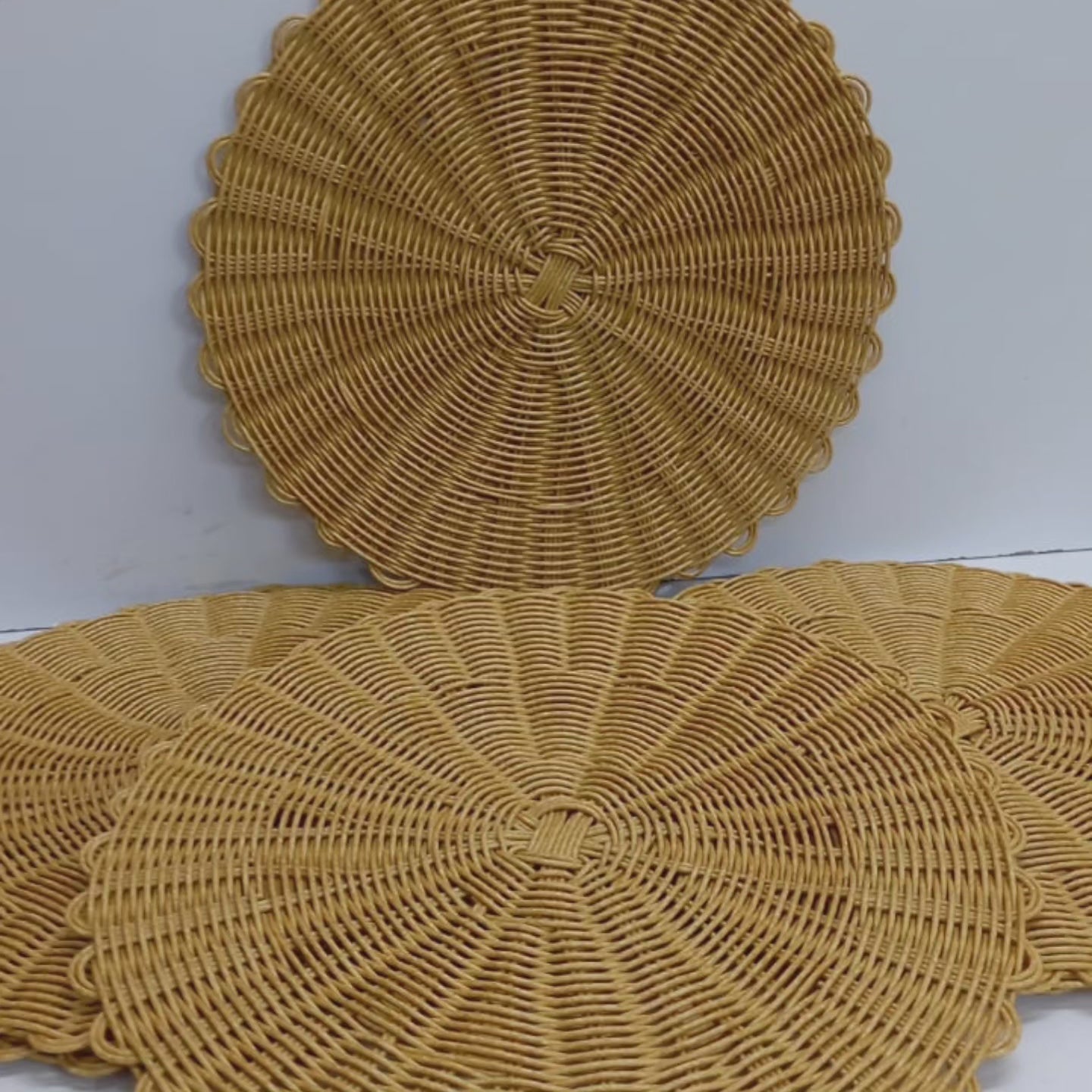 6-piece Set Thicker Rattan Table Set