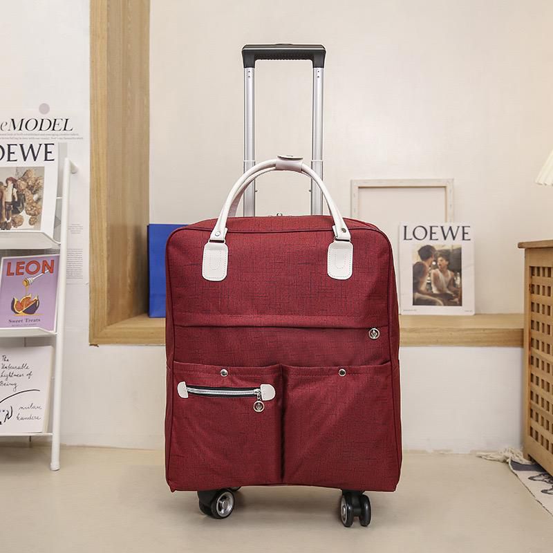 Travel Trolley Bag with Shoulder Strap Carry-On Bag