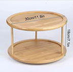 2Tier Rotating Bamboo Spice Rack