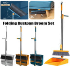Magnetic Broom and Collapsible Dustpan Set