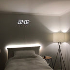 LumiSync 3D LED Wall Clock – Modern Digital Clock with Dimmer Lighting