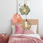 Modern Flower Shape Glass LED Pendant Lamp