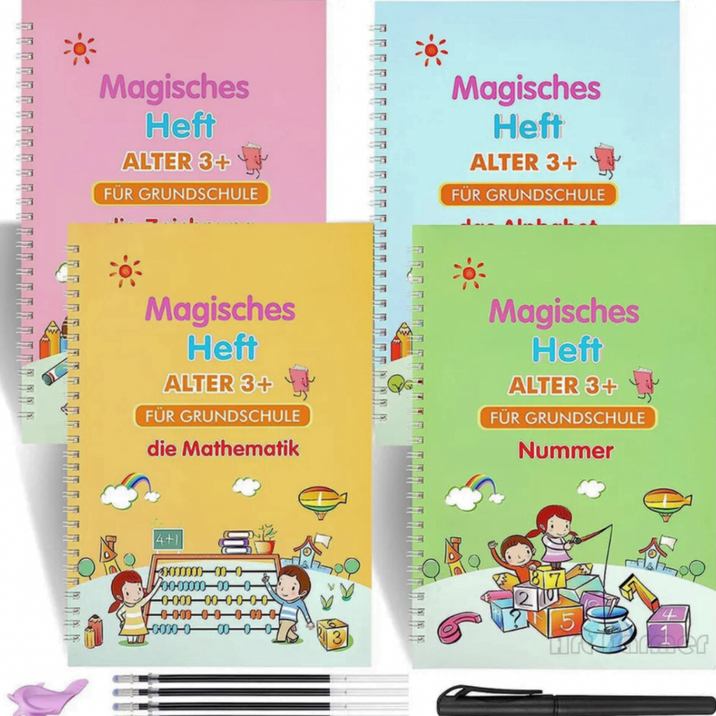 Learning books for children | 4-piece set