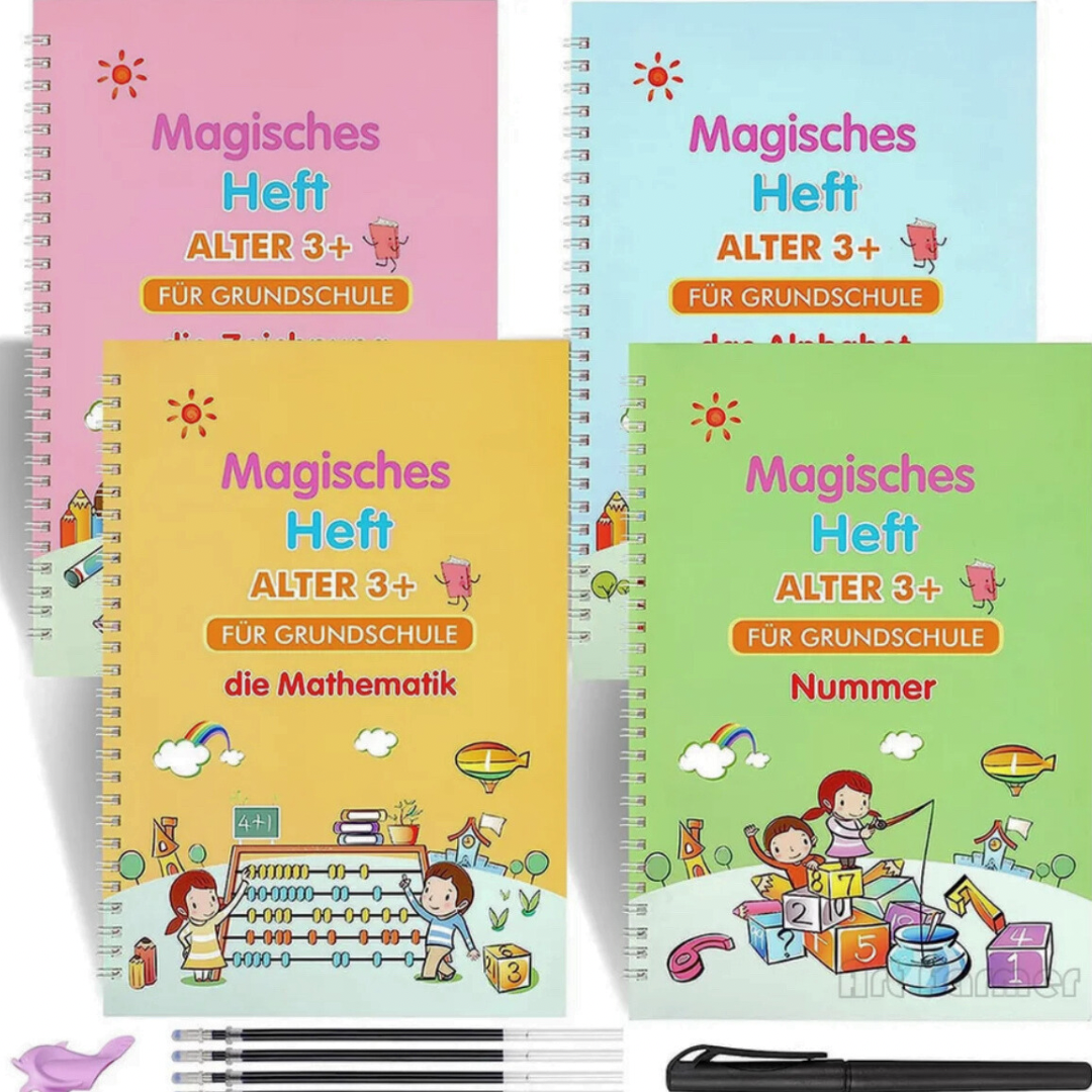 Learning books for children | 4-piece set