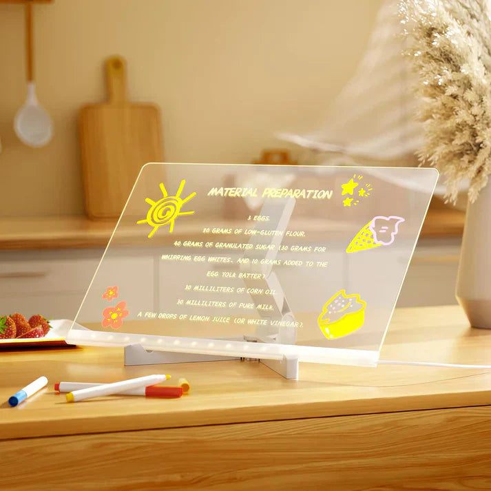 IllumiWrite LED Sign Board – Reusable Light Board for Creative Minds