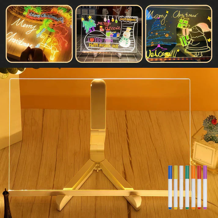 IllumiWrite LED Sign Board – Reusable Light Board for Creative Minds